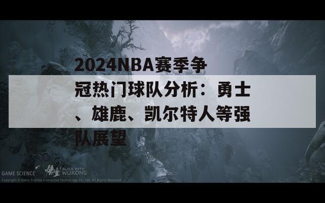 2024NBA赛季争冠热门球队分析：勇士、雄鹿、凯尔特人等强队展望  第1张