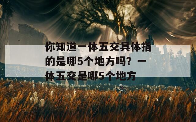 你知道一体五交具体指的是哪5个地方吗？一体五交是哪5个地方  第1张