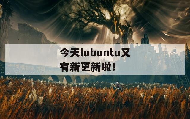 今天lubuntu又有新更新啦！  第1张