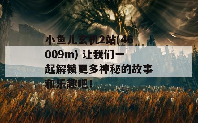 小鱼儿玄机2站(46009m) 让我们一起解锁更多神秘的故事和乐趣吧！