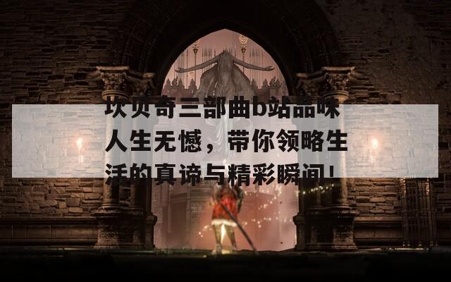 坎贝奇三部曲b站品味人生无憾，带你领略生活的真谛与精彩瞬间！  第1张