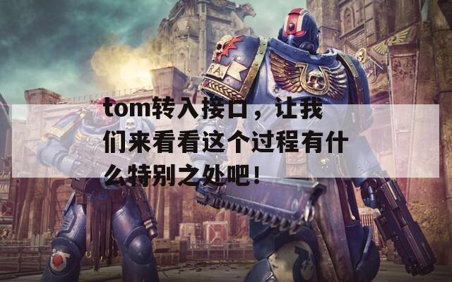 tom转入接口，让我们来看看这个过程有什么特别之处吧！  第1张