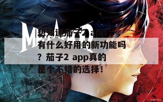 想知道茄子2 app有什么好用的新功能吗？茄子2 app真的是个不错的选择！