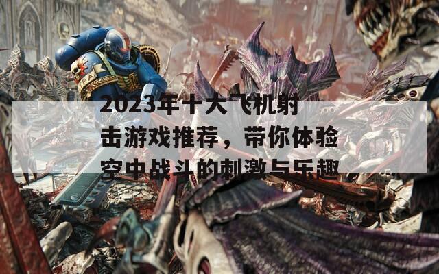 2023年十大飞机射击游戏推荐，带你体验空中战斗的刺激与乐趣