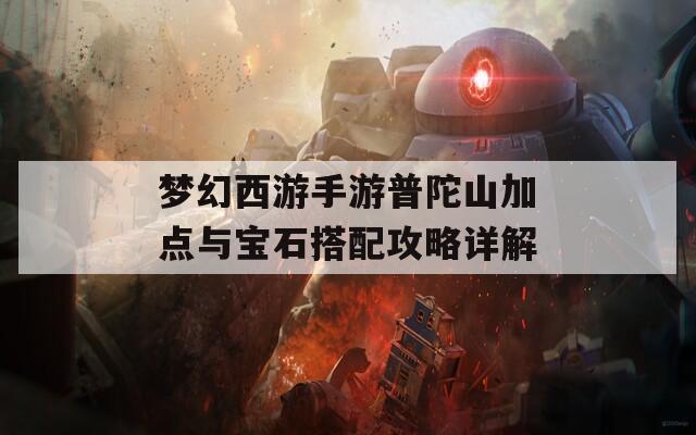 梦幻西游手游普陀山加点与宝石搭配攻略详解