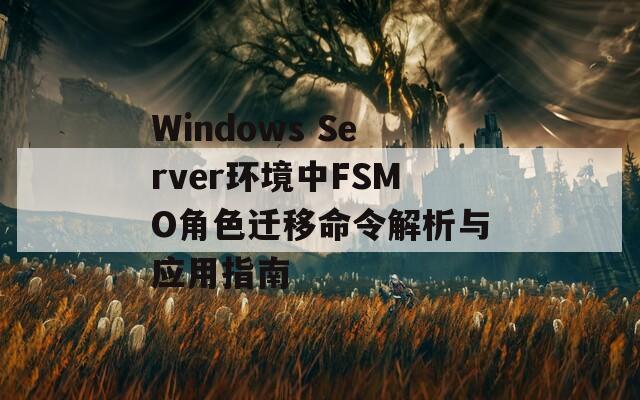 Windows Server环境中FSMO角色迁移命令解析与应用指南