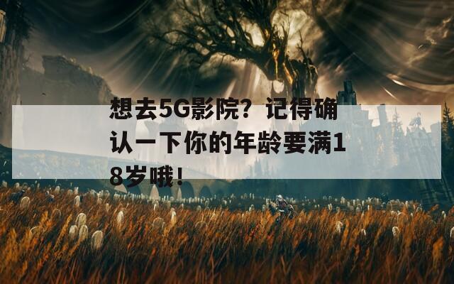 想去5G影院？记得确认一下你的年龄要满18岁哦！