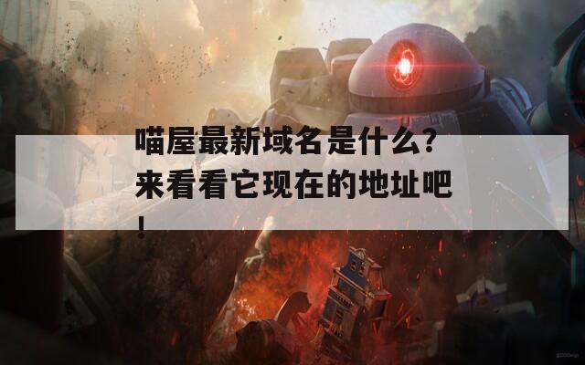 喵屋最新域名是什么？来看看它现在的地址吧！