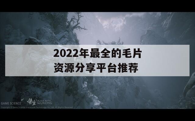 2022年最全的毛片资源分享平台推荐  第1张