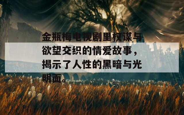 金瓶梅电视剧里权谋与欲望交织的情爱故事，揭示了人性的黑暗与光明面。  第1张