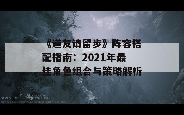 《道友请留步》阵容搭配指南：2021年最佳角色组合与策略解析