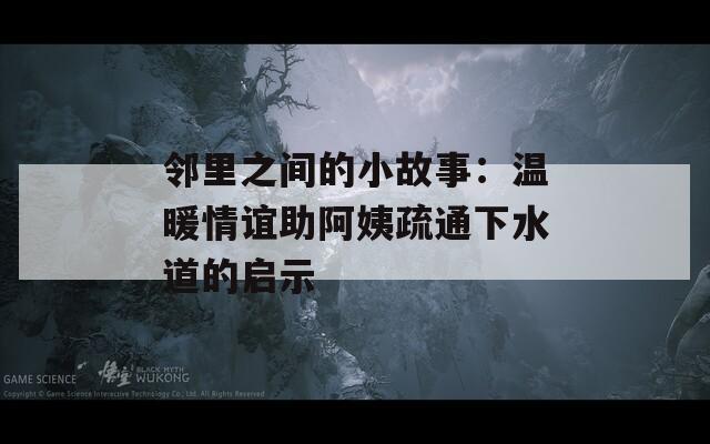 邻里之间的小故事：温暖情谊助阿姨疏通下水道的启示