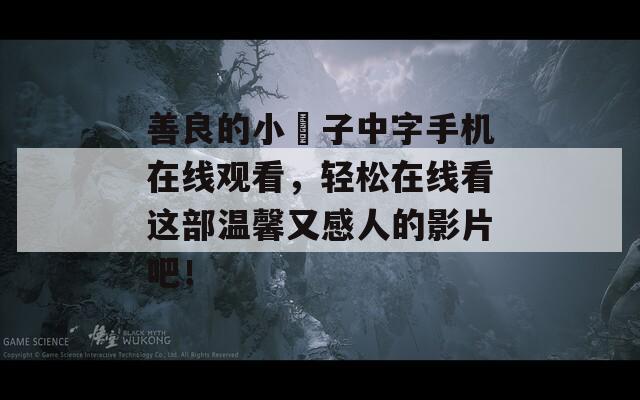 善良的小峓子中字手机在线观看，轻松在线看这部温馨又感人的影片吧！