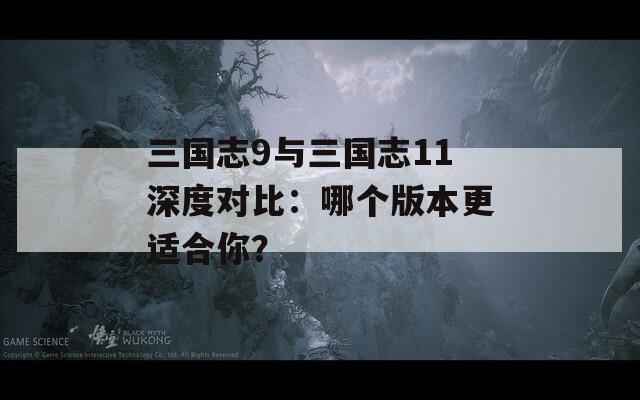 三国志9与三国志11深度对比：哪个版本更适合你？