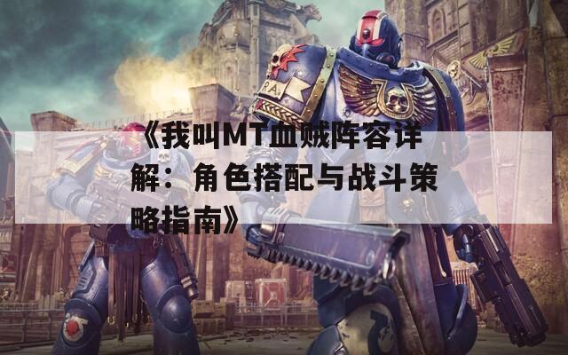 《我叫MT血贼阵容详解：角色搭配与战斗策略指南》